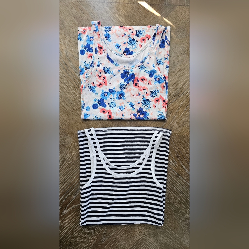 Floral and Striped Tank Tops